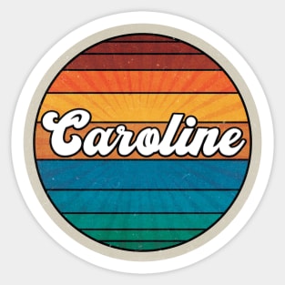 Caroline Vintage Name Sticker